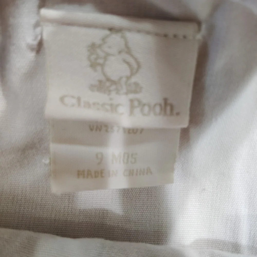 Vintage Classic Pooh Overalls Baby 9 Months